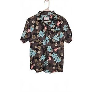 Hurley Men's Tropical Floral Short Sleeve Hawaiian Shirt Size Small NWT